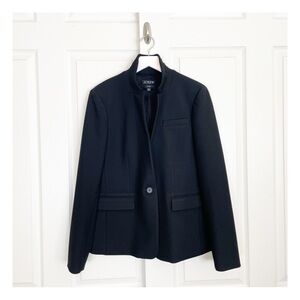 J. Crew Regent Black Four Season Stretch Blazer Lined Sz 14